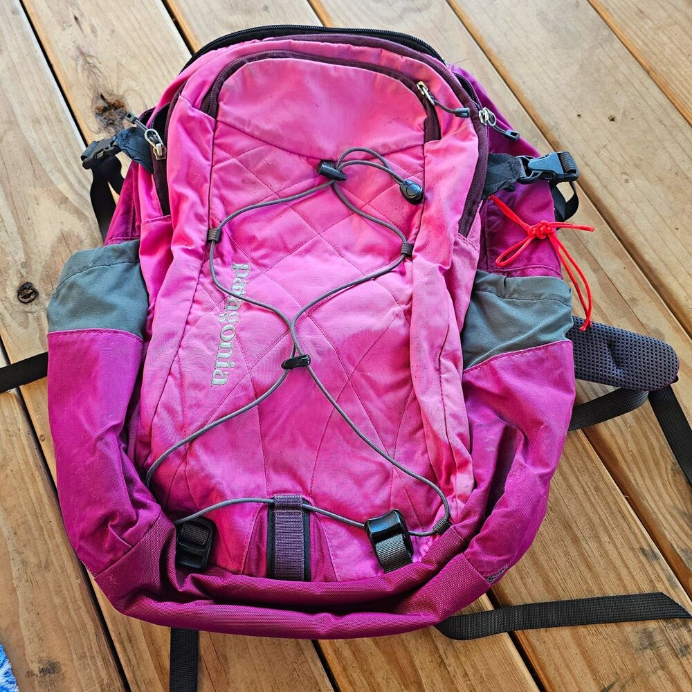 Patagonia Cascade 30L Pink/Gray Nylon Hiking Backpack Padded Adj Straps